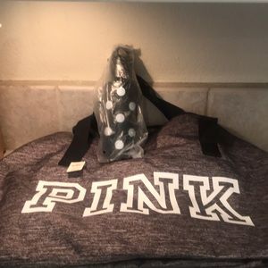 PINK Duffel Bag and cute Polka Dot Water bottle!!!